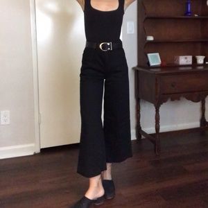 Madewell Wide Leg Crop Jeans